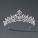 rhinestone Pearl Crown Headpiece For Wedding And Birthday