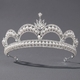 rhinestone Pearl Crown Headpiece For Wedding And Birthday
