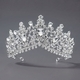 rhinestone Pearl Crown Headpiece For Wedding And Birthday