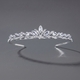 rhinestone Pearl Crown Headpiece For Wedding And Birthday