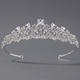 rhinestone Pearl Crown Headpiece For Wedding And Birthday