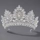 rhinestone Pearl Crown Headpiece For Wedding And Birthday