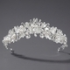 rhinestone Pearl Crown Headpiece For Wedding And Birthday