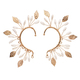 chinese-Style Handmade Pearl Rhinestone Flower Ear Cuff
