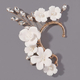 chinese-Style Handmade Pearl Rhinestone Flower Ear Cuff