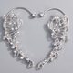 chinese-Style Handmade Pearl Rhinestone Flower Ear Cuff