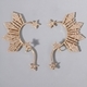 chinese-Style Handmade Pearl Rhinestone Flower Ear Cuff