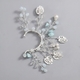 chinese-Style Handmade Pearl Rhinestone Flower Ear Cuff