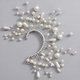 chinese-Style Handmade Pearl Rhinestone Flower Ear Cuff
