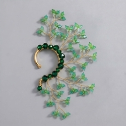 Green Forest Elf Ear Cuff Ers-J4264ggreen
