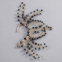 Black Crystal Photoshoot Ear Cuff Ers-J4282g