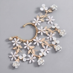 Gold Flower Party Ear Cuff Ers-J4283g