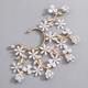 chinese-Style Handmade Pearl Rhinestone Flower Ear Cuff