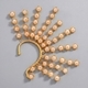 chinese-Style Handmade Pearl Rhinestone Flower Ear Cuff