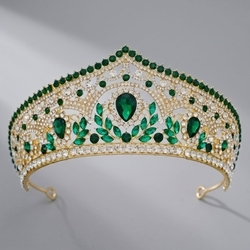 Kc Gold Base Green Diamond Crown Ts-J3212ggreen