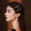 rhinestone Letter Hair Clip Minimalist One-Word Side Hairpin