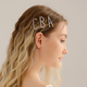 rhinestone Letter Hair Clip Minimalist One-Word Side Hairpin