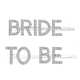 rhinestone Letter Hair Clip Minimalist One-Word Side Hairpin