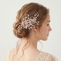 handmade Wire-Wrapped Rhinestone U-Shaped Hairpin Comb