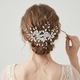 handmade Wire-Wrapped Rhinestone U-Shaped Hairpin Comb