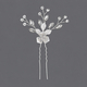 handmade Wire-Wrapped Rhinestone U-Shaped Hairpin Comb
