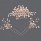 handmade Wire-Wrapped Rhinestone U-Shaped Hairpin Comb