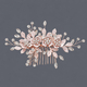 handmade Wire-Wrapped Rhinestone U-Shaped Hairpin Comb