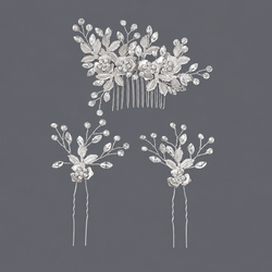 Versatile Everyday Hair Comb And Hair Stick Set (3-Piece Set) Zuhe-542S
