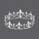 retro Gold Rhinestone Crown Headpiece For Men And Women