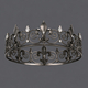 retro Gold Rhinestone Crown Headpiece For Men And Women