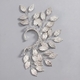 vintage Crystal Leaf Elf Ear Cuff No Piercing