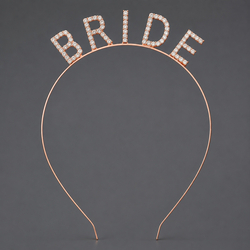 Rose Gold Bride Letter Headband Ts-J3271rg