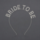 rhinestone Bride Letter Headband Set For Party And Birthday