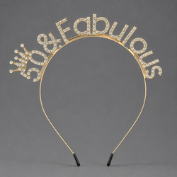 Gold 50Th Letter Headband Ts-J3372g
