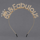 rhinestone Bride Letter Headband Set For Party And Birthday