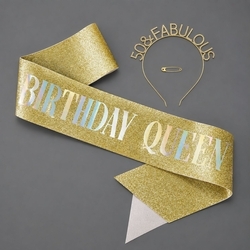 Gold Light Luxury Sash Headband Set Ts-J3350g