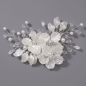 chinese Style Acrylic Flower Hair Clip With Pearl For Hanfu Cheongsam