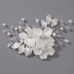 Silver Aesthetic Flower Versatile Hair Clip Hs-J6982s