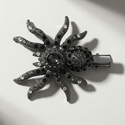 rhinestone Spider Hair Clip HS-J6429 creative Halloween Party Costume Hair Clip Black Alloy Rhinestone