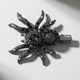 rhinestone Spider Hair Clip HS-J6429 creative Halloween Party Costume Hair Clip Black Alloy Rhinestone