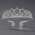 girls' Heart Rhinestone Crown Headband