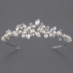 Rhinestone Pearl Girls Headband Ts-J755