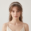 bridal Rhinestone Floral Headband Wedding Party Headpiece