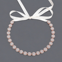 bridal Rhinestone Floral Headband Wedding Party Headpiece