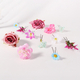fresh Natural Faux Floral Hairpin And Earring Set