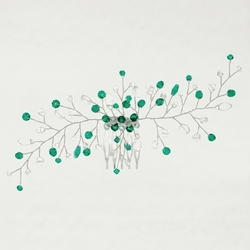 Green Forest Style Hair Comb Hs-J6646s