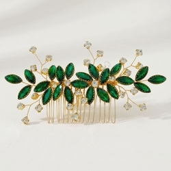 Green Branch And Vine Hair Comb Hs-J6936ggreen