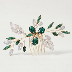 Green Evening Banquet Hair Comb Hs-J7146ggreen
