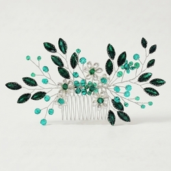 Green Formal Dress Hair Comb Hs-J6869sgreen