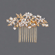 light Luxury Floral Rhinestone Hair Comb